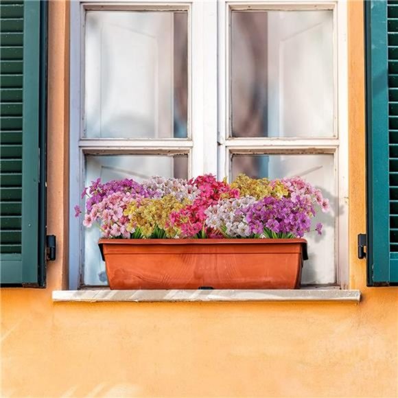 20 Bundles Artificial Flowers Outdoor UV Resistant Faux Flowers No Fade Plants - Picture 5 of 6